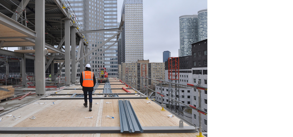 La Défense : restructuration lourde de bureaux dans le quartier Michelet - © Cro&Co