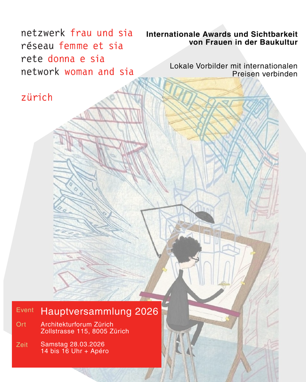 Prix internationaux et visibilit&eacute; des femmes dans l'architecture, FRAU SIA Zurich - © Cro&Co