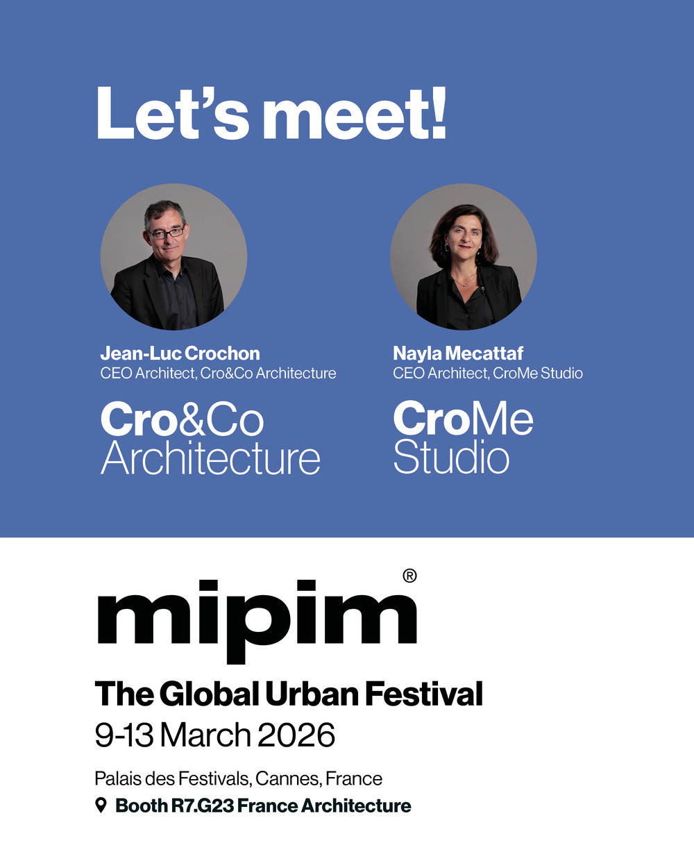 Rendez-vous au MIPIM 2026 - The Global Urban Festival - © Cro&Co